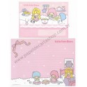 Ano 2008. Conjunto de Papel de Carta Little Twin Stars Join Us Sanrio