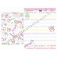 Ano 2015. Kit 2 Conjuntos de Papel de Carta Little Twin Stars Moonbeams Sanrio