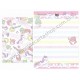 Ano 2015. Kit 2 Conjuntos de Papel de Carta Little Twin Stars Moonbeams Sanrio