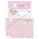 Ano 2010. Conjunto de Papel de Carta Little Twin Stars Twinkle Stars Sanrio