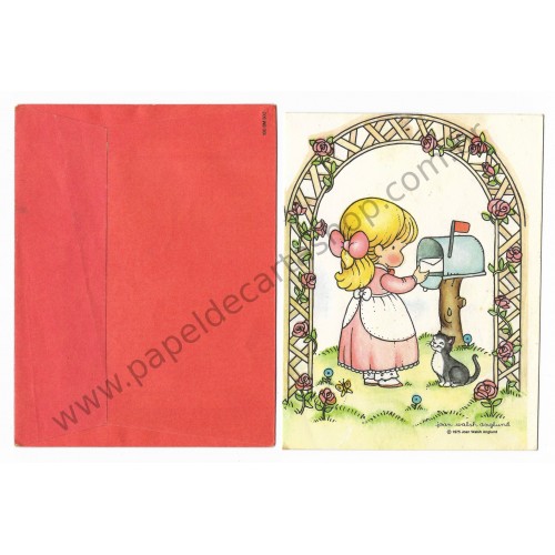 Notelete Antigo Joan Walsh Anglund Hallmark Crown