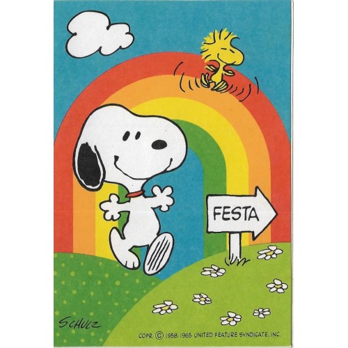 Cartão ANTIGO Importado Snoopy Thank You (CRM) - Hallmark Cards