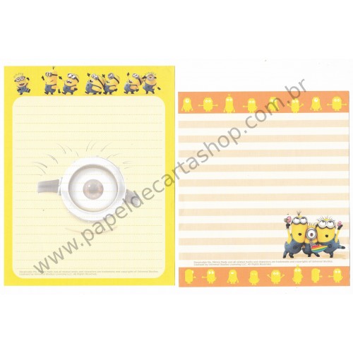 Conjunto de Papel de Carta Minions - Universal Studios