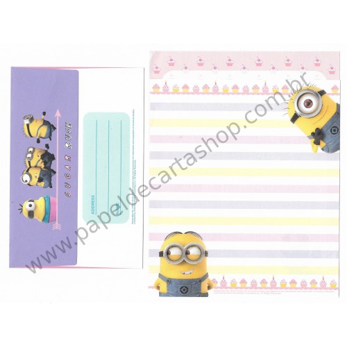 Conjunto de Papel de Carta Minions CRS - Universal Studios