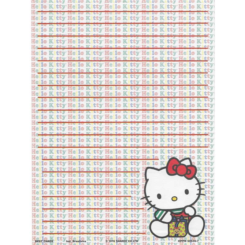 Papel de Carta Antigo Hello Kitty (CRS) - Best Cards