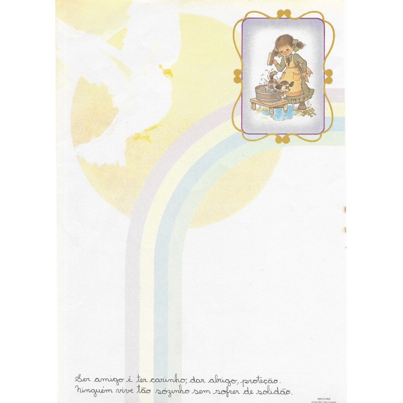 Papel de Carta Arco Iris 02