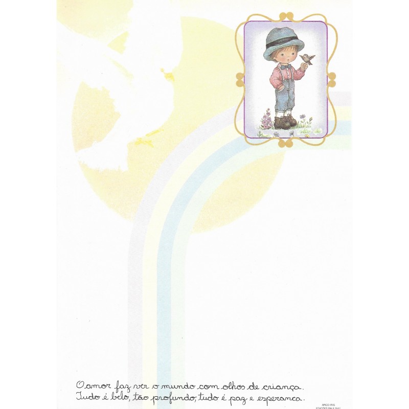 Papel de Carta Arco Iris 04