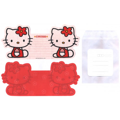 Ano 1998. Conjunto de Papel de Carta Hello Kitty CVM Sanrio