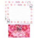 Ano 1999. Conjunto de Papel de Carta Hello Kitty Hib CRS Sanrio