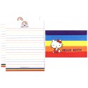 Ano 1999. Conjunto de Papel de Carta Hello Kitty Vivitix Color Sanrio