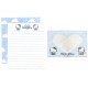 Ano 1998. Conjunto de Papel de Carta Hello Kitty Window Sanrio