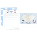 Ano 1998. Conjunto de Papel de Carta Hello Kitty Window Sanrio