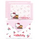 Ano 1997. Conjunto de Papel de Carta Hello Kitty P Cherry Sanrio