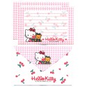 Ano 1997. Conjunto de Papel de Carta Hello Kitty P Cherry Sanrio