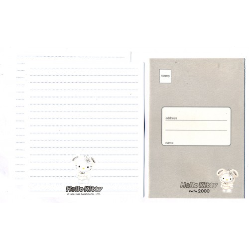 Ano 1999. Conjunto de Papel de Carta Hello Kitty Vivitix 2000 Sanrio