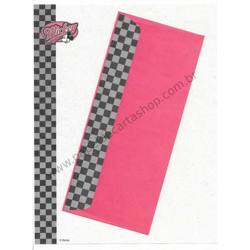 Conjunto de Papel de Carta Vintage Disney Mickey Mouse A4 CCV