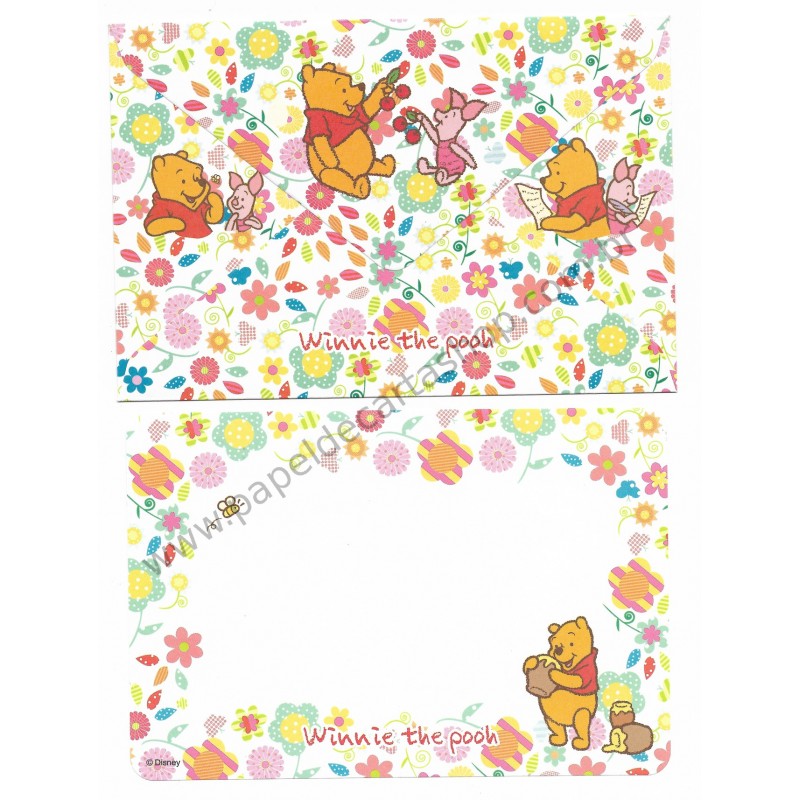 Conjunto de Papel de Carta Importado Disney Pooh P