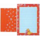 Conjunto de Papel de Carta ANTIGO Personagens Disney Pooh CVM