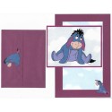 Conjunto de Papel de Carta Antigo Vintage Importado Disney Eeyore