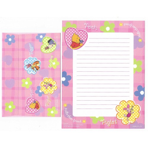 Conjunto de Papel de Carta Importado Disney Pooh Hello There Friend SANRIO