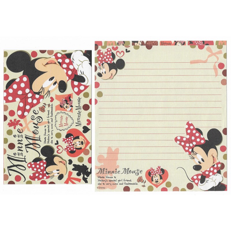 Kit 2 Conjuntos de Papel de Carta Disney Minnie Mouse CVM