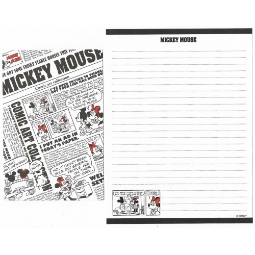Conjunto de Papel de Carta Importado Disney Mickey Mouse Comic Art