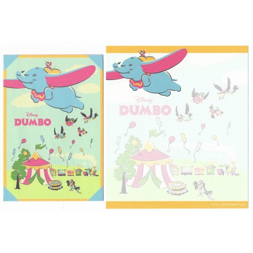 Kit 2 Conjuntos de Papel de Carta Disney Dumbo 