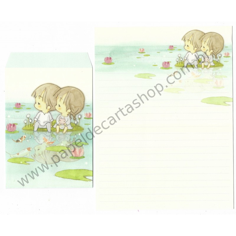 Conjunto de Papel de Carta Importado AMY & TIM 06