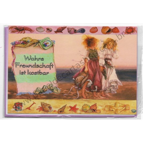 Notecard com Envelope Importado Lisi Martin - Freundschaft 02