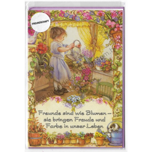 Notecard com Envelope Importado Lisi Martin - Freundschaft 03