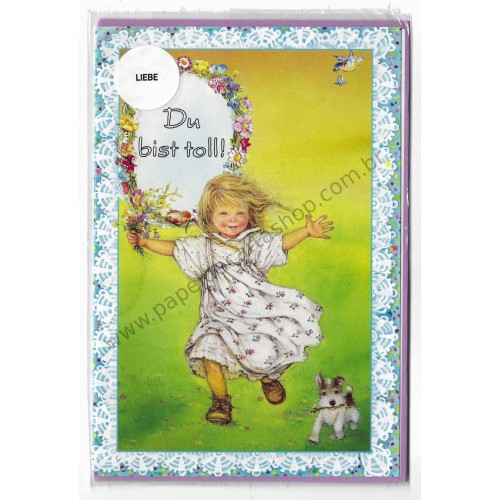 Notecard com Envelope Importado Lisi Martin - Liebe 02