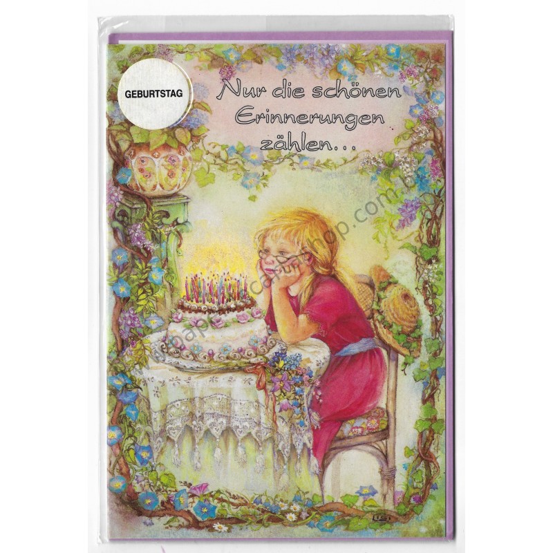 Notecard com Envelope Importado Lisi Martin - Geburtstag 07