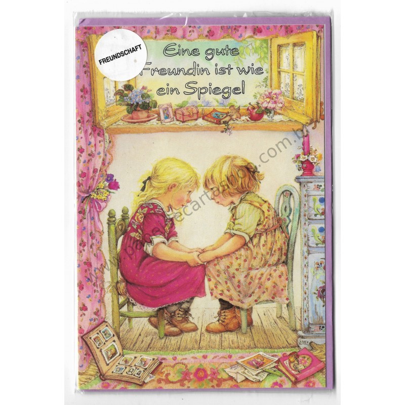 Notecard com Envelope Importado Lisi Martin - Freundschaft 07