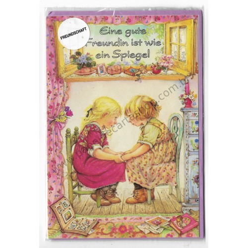 Notecard com Envelope Importado Lisi Martin - Freundschaft 07