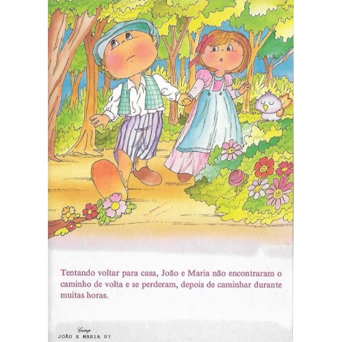 Papel de Carta CARTIUGE Personagens João e Maria 07