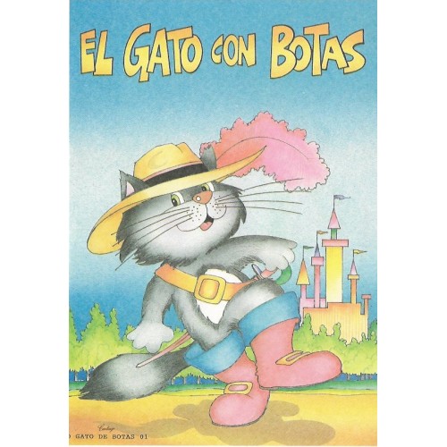 Papel de Carta CARTIUGE Personagens O Gato de Botas 01