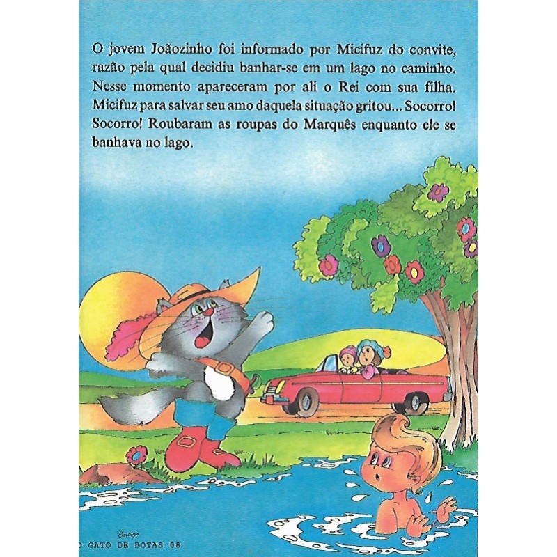 Papel de Carta CARTIUGE Personagens O Gato de Botas 08