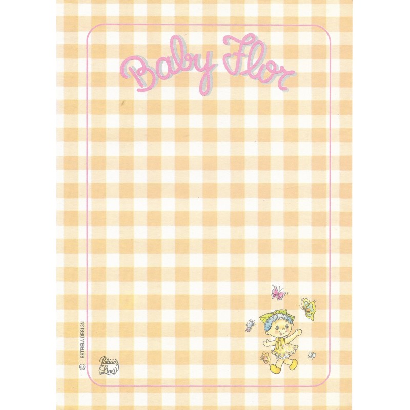 Papel de Carta Coleção Palacio's Line Baby Flor E