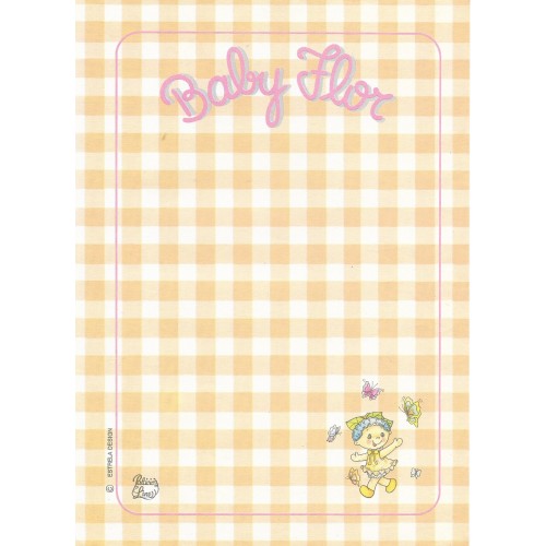 Papel de Carta Coleção Palacio's Line Baby Flor E