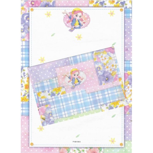 Conjunto de Papel de Carta Antigo Importado Shinn Jee P180136-6