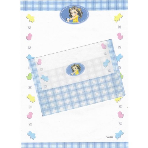 Conjunto de Papel de Carta Antigo Importado Shinn Jee P180136-5