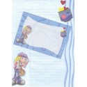 Conjunto de Papel de Carta Antigo Importado Shinn Jee P180158-5