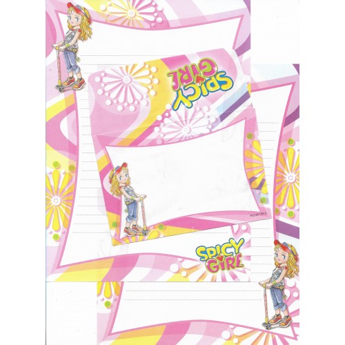 Conjunto de Papel de Carta Antigo Importado Shinn Jee P180158-2