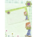 Conjunto de Papel de Carta Antigo Importado Shinn Jee P180158-3