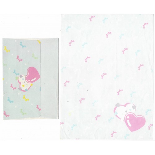 Conjunto de Papel de Carta Antigo Heart Line CAZ