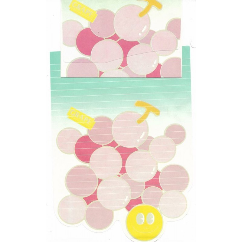 Conjunto de Papel de Carta Antigo Grape - Yau-Lin