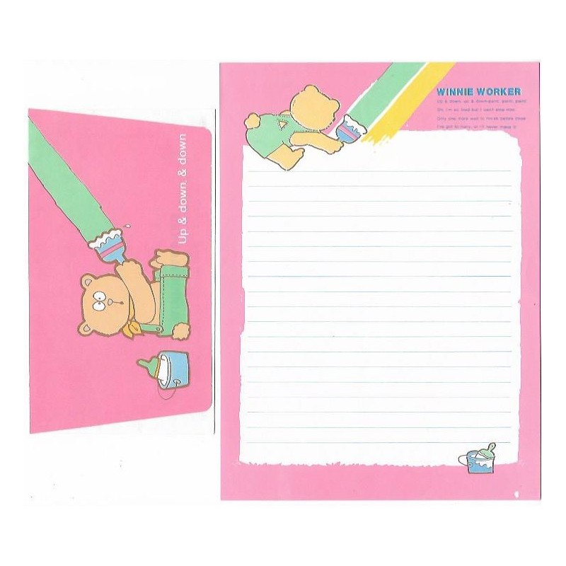 Conjunto de Papel de Carta Antigo Winnie Worker