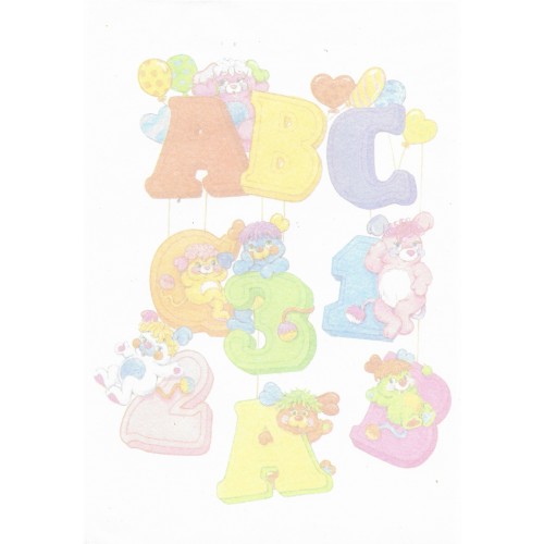 Papel de Carta Antigo G Popples ABC