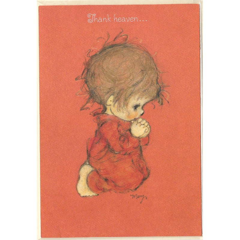 Notecard Antigo Importado Mary Hamilton 03 Heaven - Hallmark