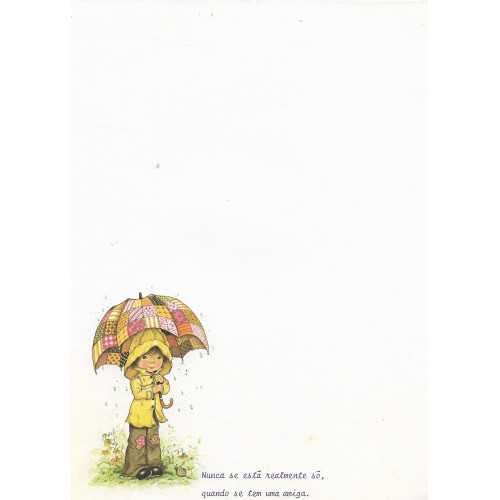 Papel de Carta Antigo Cromocart Mary May 1 COM FRASE